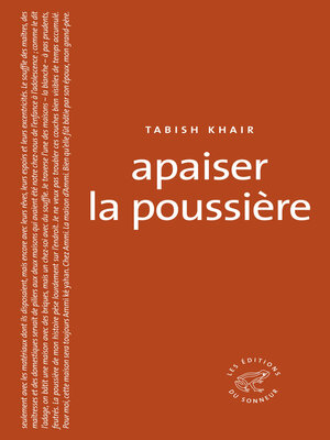 cover image of Apaiser la poussière